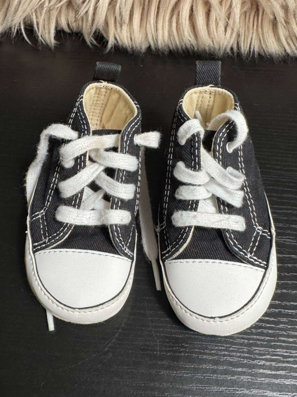 Converse All Star Black & White Baby Canvas Sneakers